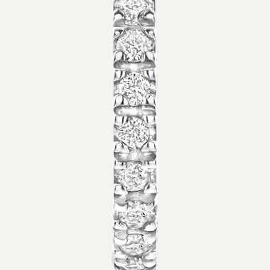 14 Karaat Goud met Diamanten Pavé Diamant Kleine Huggie Hoops (10mm) (0.06 ct) - 7