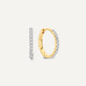 Pavé Diamond Huggie Hoops (12mm) (0.12 ct)