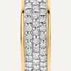 14 Karat Gold with Diamonds Pavé Diamond Bold Huggie Hoops (12mm) (0.16 ct) - 8
