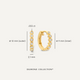 Bezel Set Diamant Huggie Hoops (12mm) (0.11 ct)