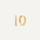 Bezel Set Diamant Huggie Hoops (12mm) (0.11 ct)