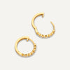 14 Karaat Goud met Diamanten Bezel Set Diamant Kleine Hoops (15mm) (0.15 ct) - 6