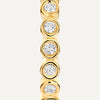 14 Karaat Goud met Diamanten Bezel Set Diamant Kleine Hoops (15mm) (0.15 ct) - 8