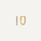 Pavé Diamond Huggie U Hoops (12 mm) (0.08 ct)