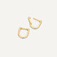 Pavé Diamond Huggie U Hoops (12 mm) (0.08 ct)