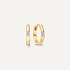 585er Gold mit Diamanten Diamond Tension Hoops (12 mm) (0.04 ct) - 1