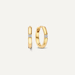 Diamond Tension Hoops (12 mm) (0.04 ct)