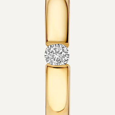 585er Gold mit Diamanten Diamond Tension Hoops (12 mm) (0.04 ct) - 5