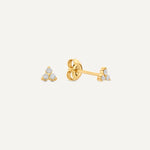 Mini Diamant Lotus Oorknopjes (0.06 ct)