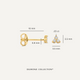Mini Diamant Lotus Ohrstecker (0.06 ct)