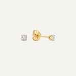 Four Prong Diamant Ohrstecker (0.20 ct)