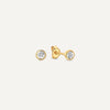 14 Karat Gold with Diamond Illusion Set Diamond Studs (0.02 ct) - 1