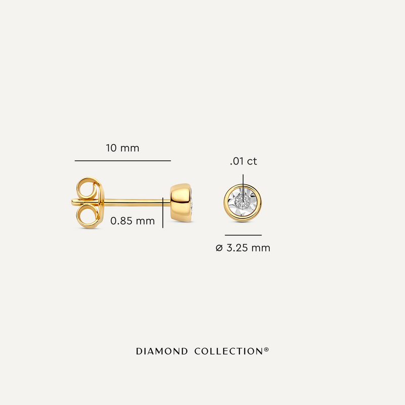 Illusion Set Diamond Studs (0.02 ct)