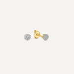 Pendientes de Botón Cluster de Diamantes (0.10 ct)