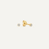 14 Karat Gold with Diamond Six Prong Diamond Studs (0.05 ct) - 1