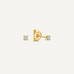 Four Prong Diamant Oorknopjes (0.05 ct)