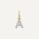 Pavé Diamond Initial Letter Charm