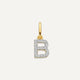 Pavé Diamond Initial Letter Charm