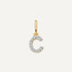 Pavé Diamond Initial Letter Charm