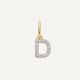 Pavé Diamond Initial Letter Charm