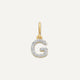 Pavé Diamant Initialbogstav Vedhæng