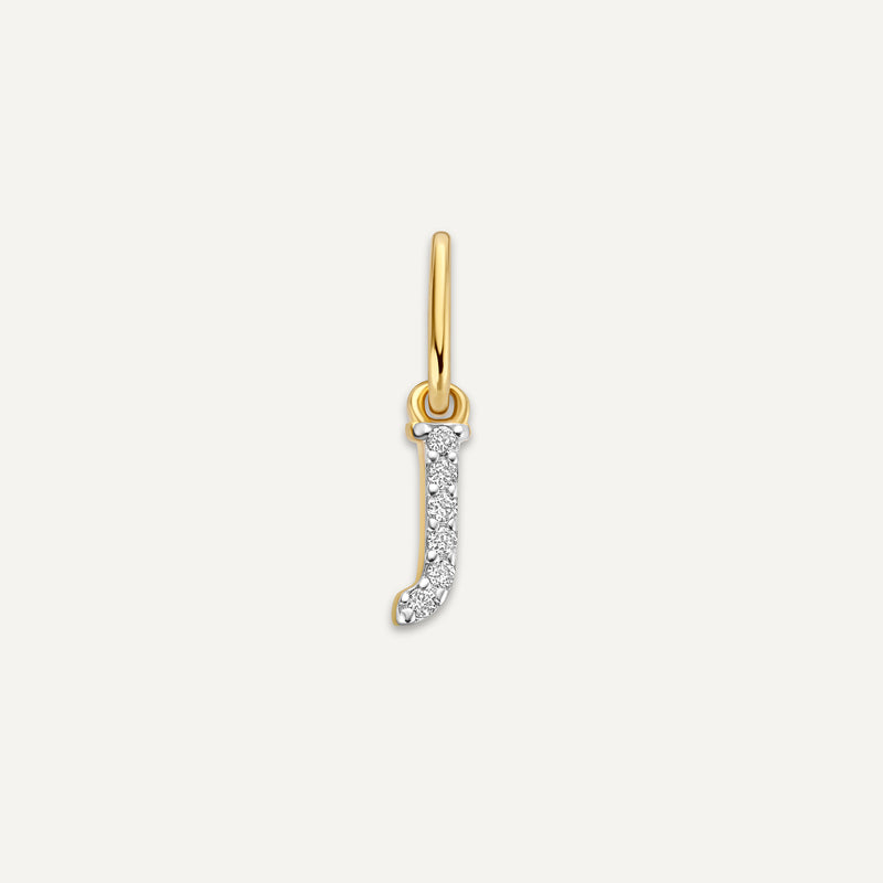 Pavé Diamant Initialbogstav Vedhæng