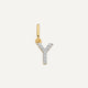 Pavé Diamond Initial Letter Charm