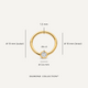 Solo Diamant Bezel Set Daith Hoop Piercing (13mm) (0.06 ct)