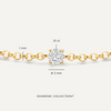 Or 14 Carats avec Diamant Bracelet Diamant (0.15 ct) - 7