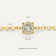 Bracelet Halo Four Prong Diamant (0.05 ct)