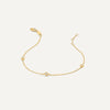 14 Karat Gold with Diamonds Satellite Bezel Set Diamond Bracelet (0.06 ct) - 4
