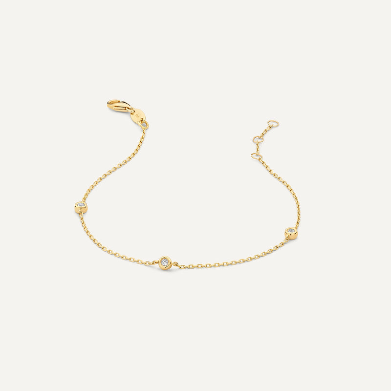 Satellite Bezel Set Diamond Bracelet (0.06 ct)