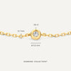 14 Karat Gold with Diamonds Satellite Bezel Set Diamond Bracelet (0.06 ct) - 5