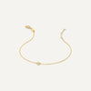 14 Karat Gold with Diamond Bold Bezel Set Diamond Bracelet (0.03 ct) - 5