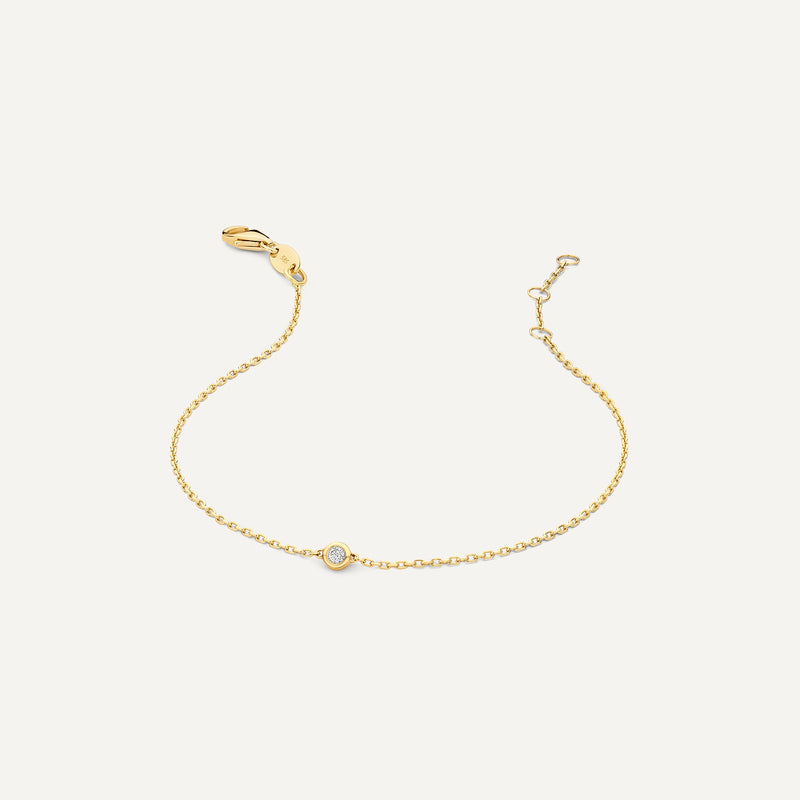 Bold Bezel Set Diamond Bracelet (0.03 ct)