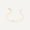 14 Karat Gold with Diamond Diamond Bracelet (0.05 ct) - 4
