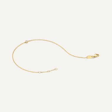 14 Karat Gold with Diamond Diamond Bracelet (0.05 ct) - 6