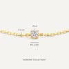 14 Karat Gold with Diamond Diamond Bracelet (0.05 ct) - 5