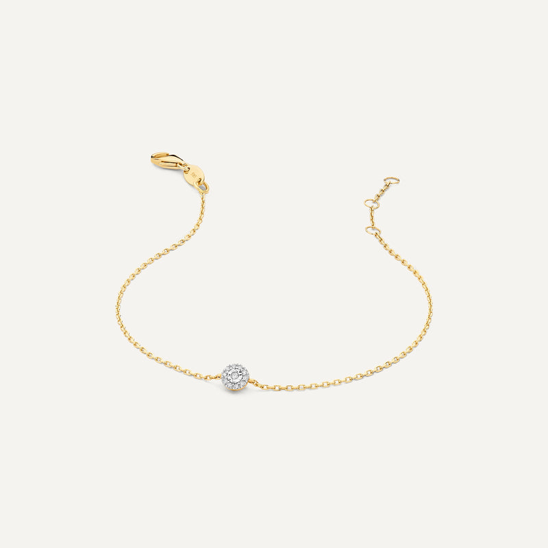 Diamond Halo Bracelet (0.04 ct)
