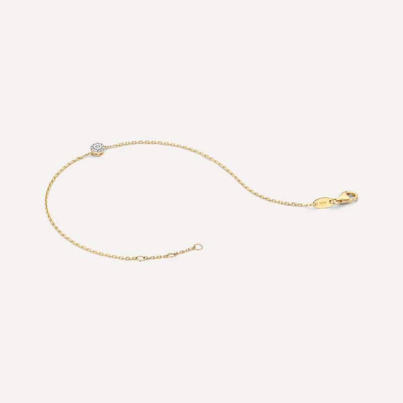 Diamond Halo Bracelet (0.04 ct)