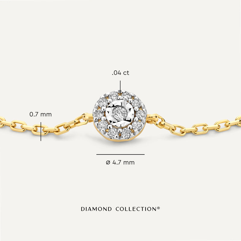 Diamond Halo Bracelet (0.04 ct)