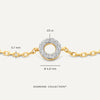 14 Karat Gold with Diamonds Diamond Open Halo Bracelet (0.03 ct) - 6