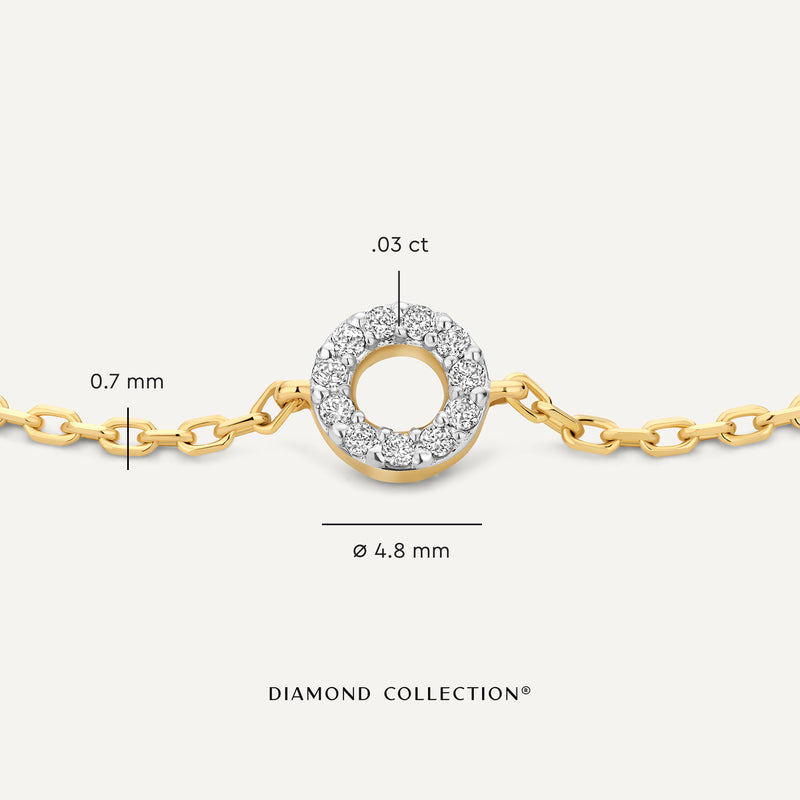 Diamond Open Halo Bracelet (0.03 ct)