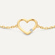 Diamond Open Heart Bracelet (0.01 ct)