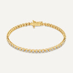 Bezel Set Diamond Tennis Bracelet (0.41 ct)