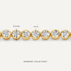 Oro de 14 Quilates con Diamantes Pulsera de Tenis con Diamantes Bezel Set (0.41 ct) - 11