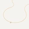 14 Karaat Goud met Diamant Bezel Set Diamant Linked Pendant Ketting (0.02 ct) - 6