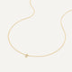 Bezel Set Diamant Linked Pendant Ketting (0.02 ct)