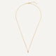 Bezel Set Diamant Linked Pendant Ketting (0.02 ct)