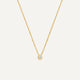 Bold Bezel Set Diamond Pendant Necklace (0.05 ct)